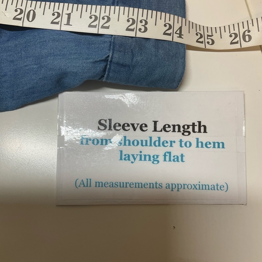 Ashley Stewart Denim Jacket Button Down Lightweight   1X - Picture 6 of 8